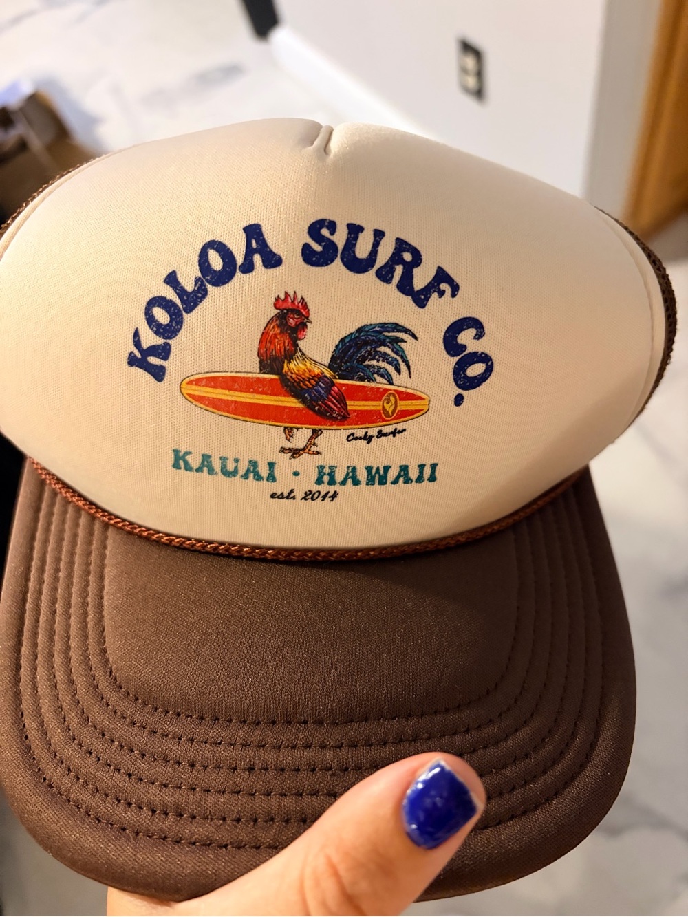 Koloa Surf Co Kaui Hat - Cream & Brown
